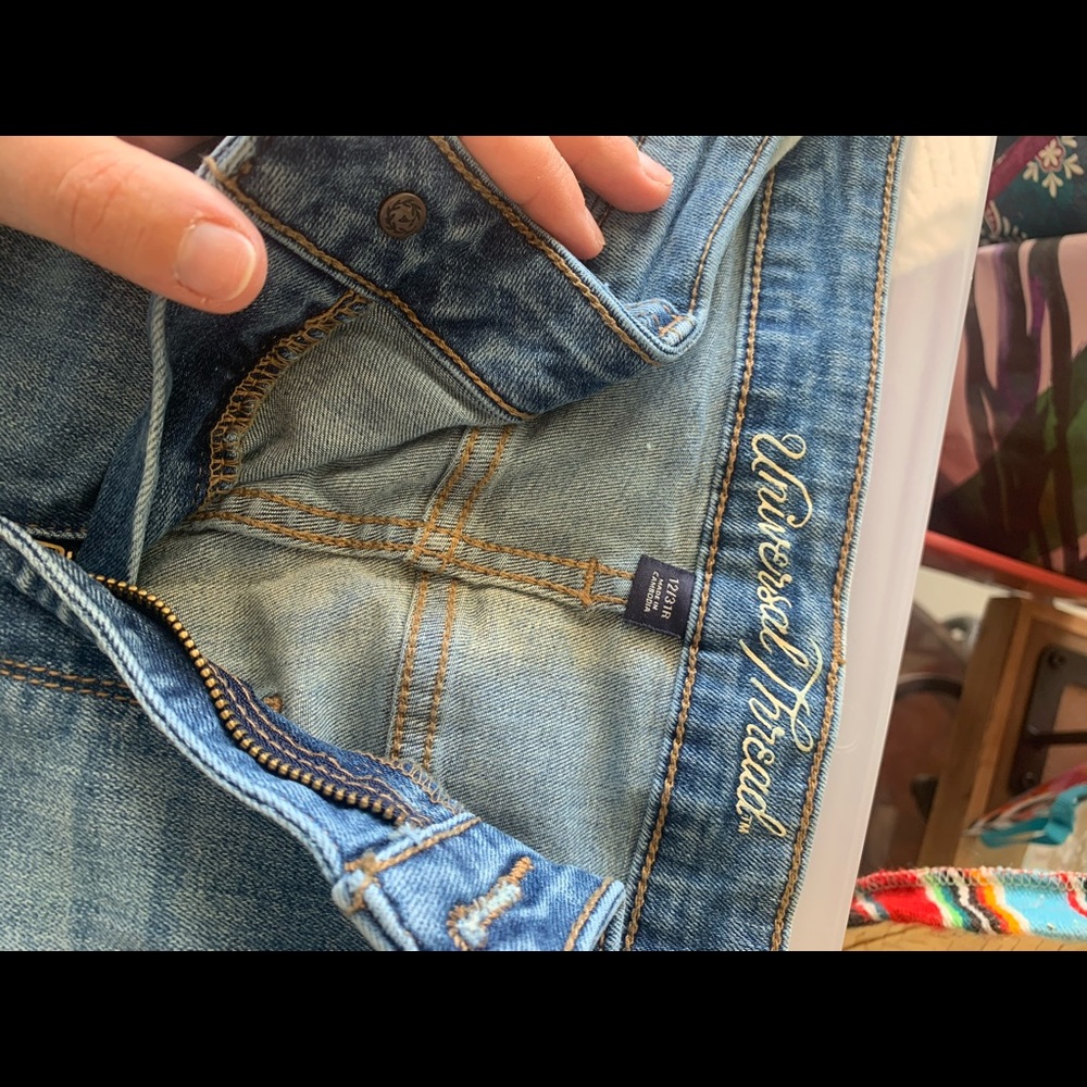 Distressed jeans